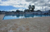 Pool area was never crowded, gets a lot of sun.