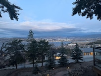The view from the hot tub or sunroom.
