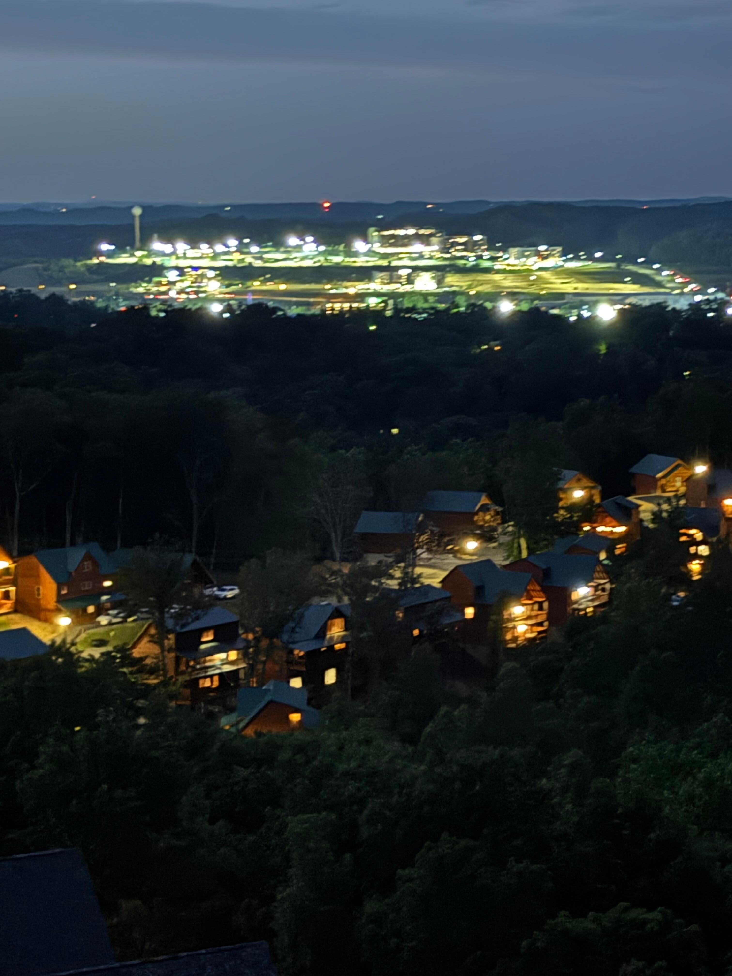 Beautiful night view from the deck