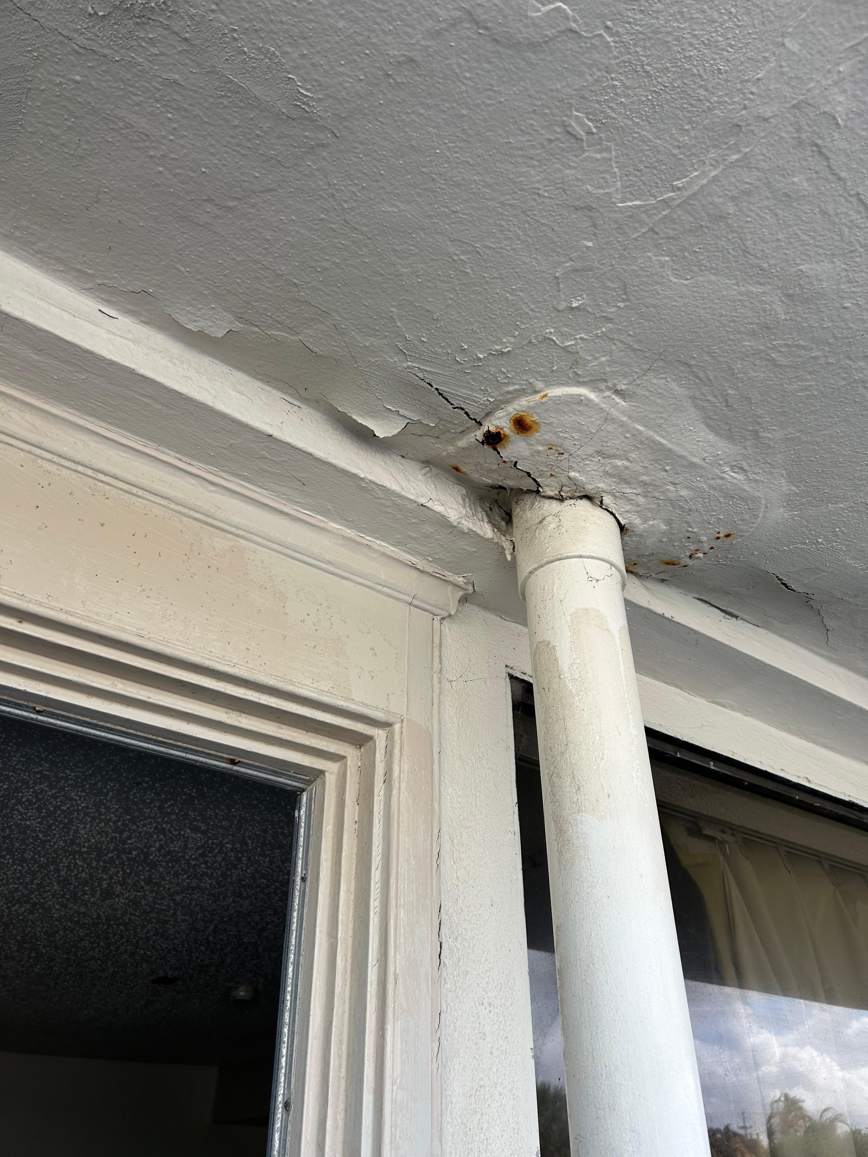 Leaking from the front door and the window