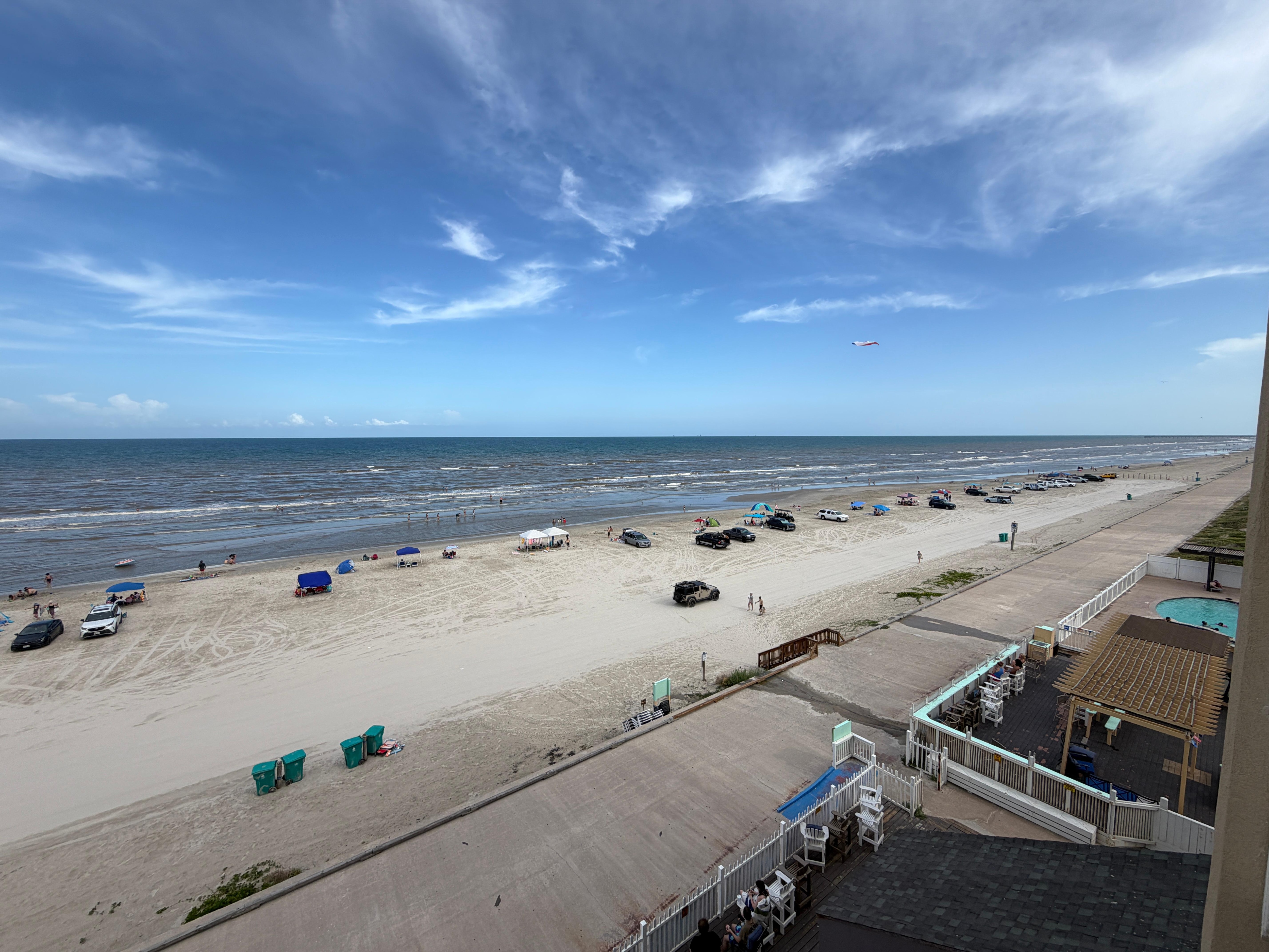 Beach view from the balcony