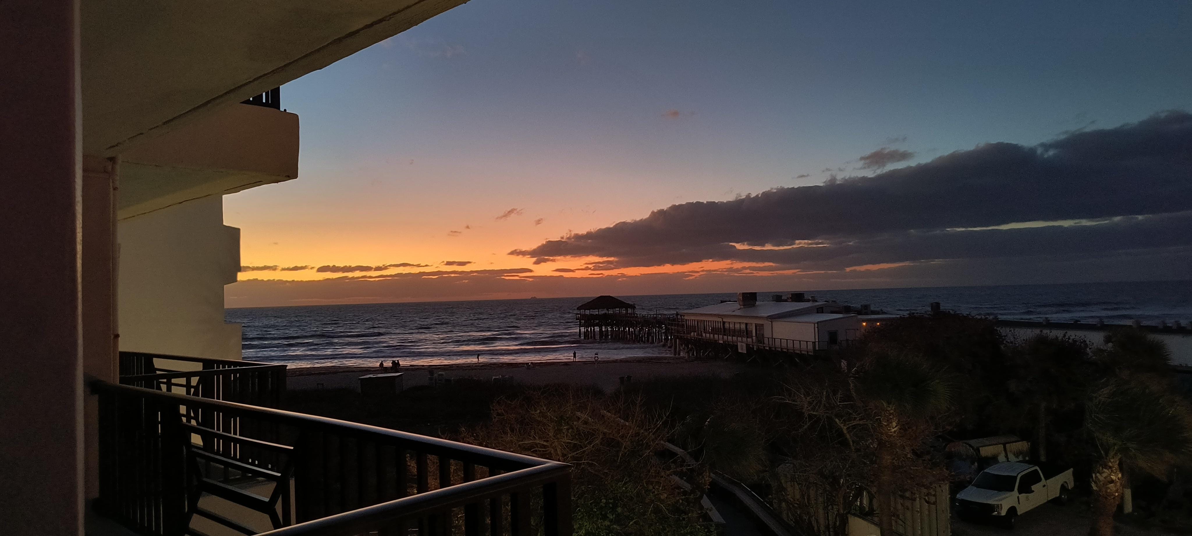 Sunrise from the balcony