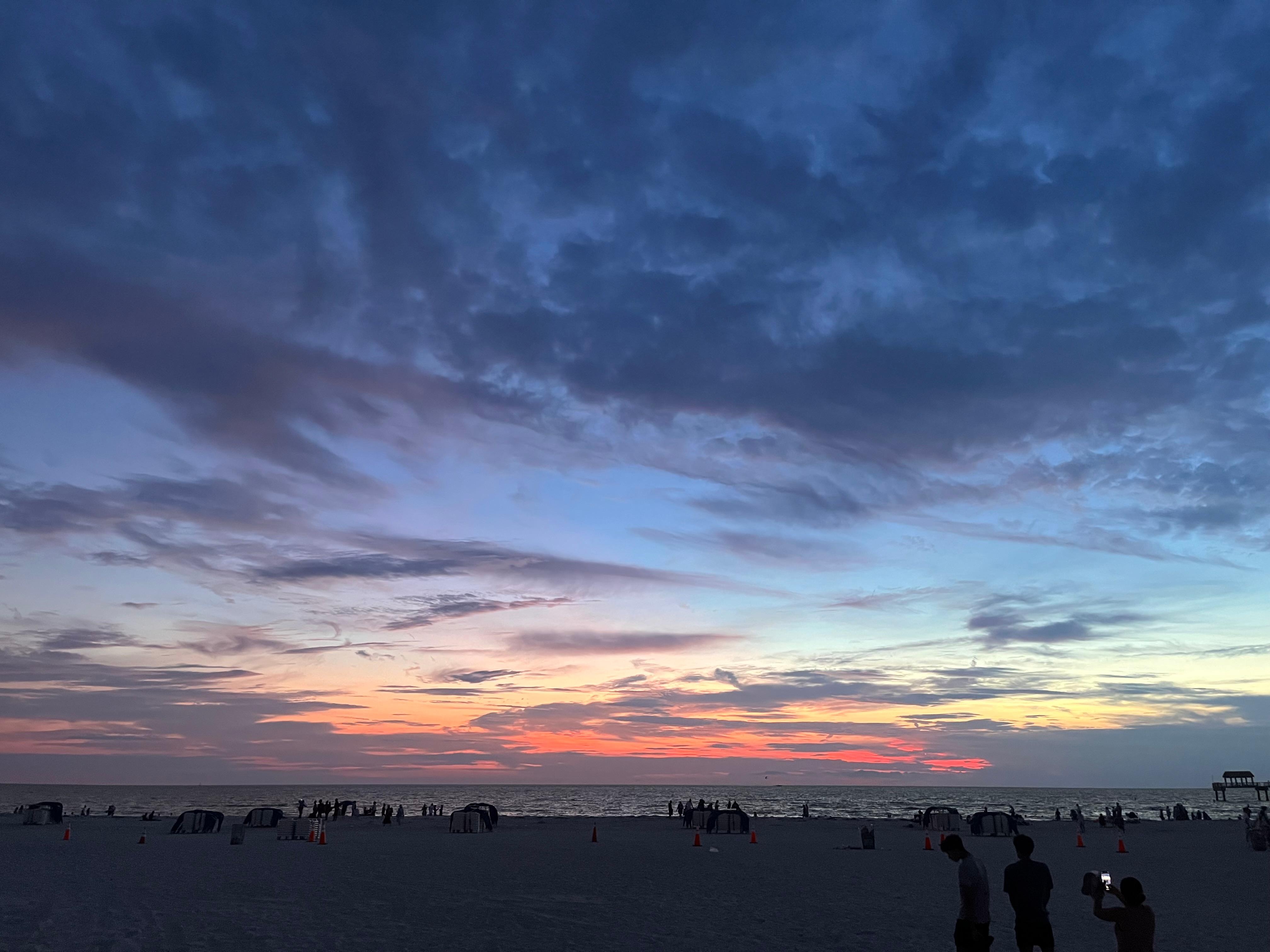 Sunset on the beach