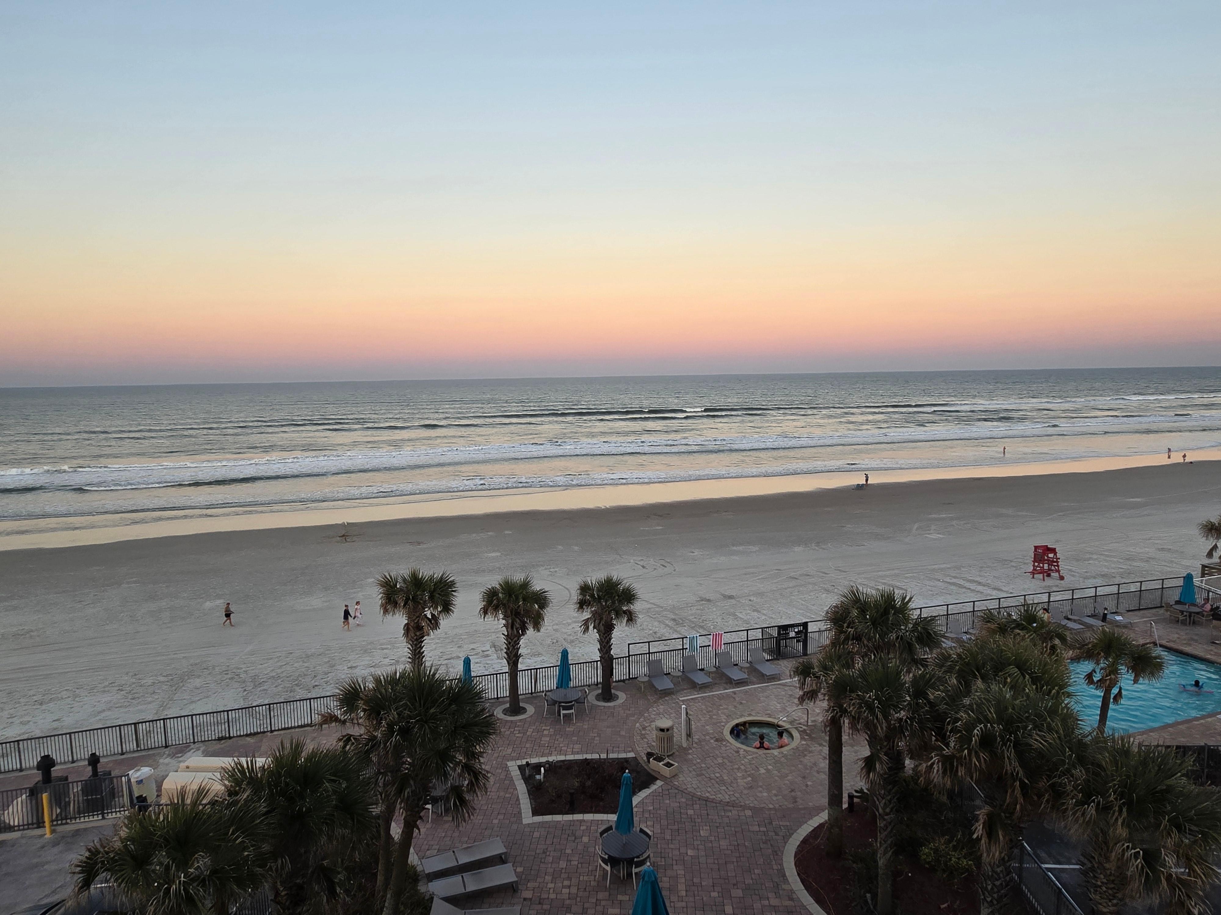 Oceanfront room view.