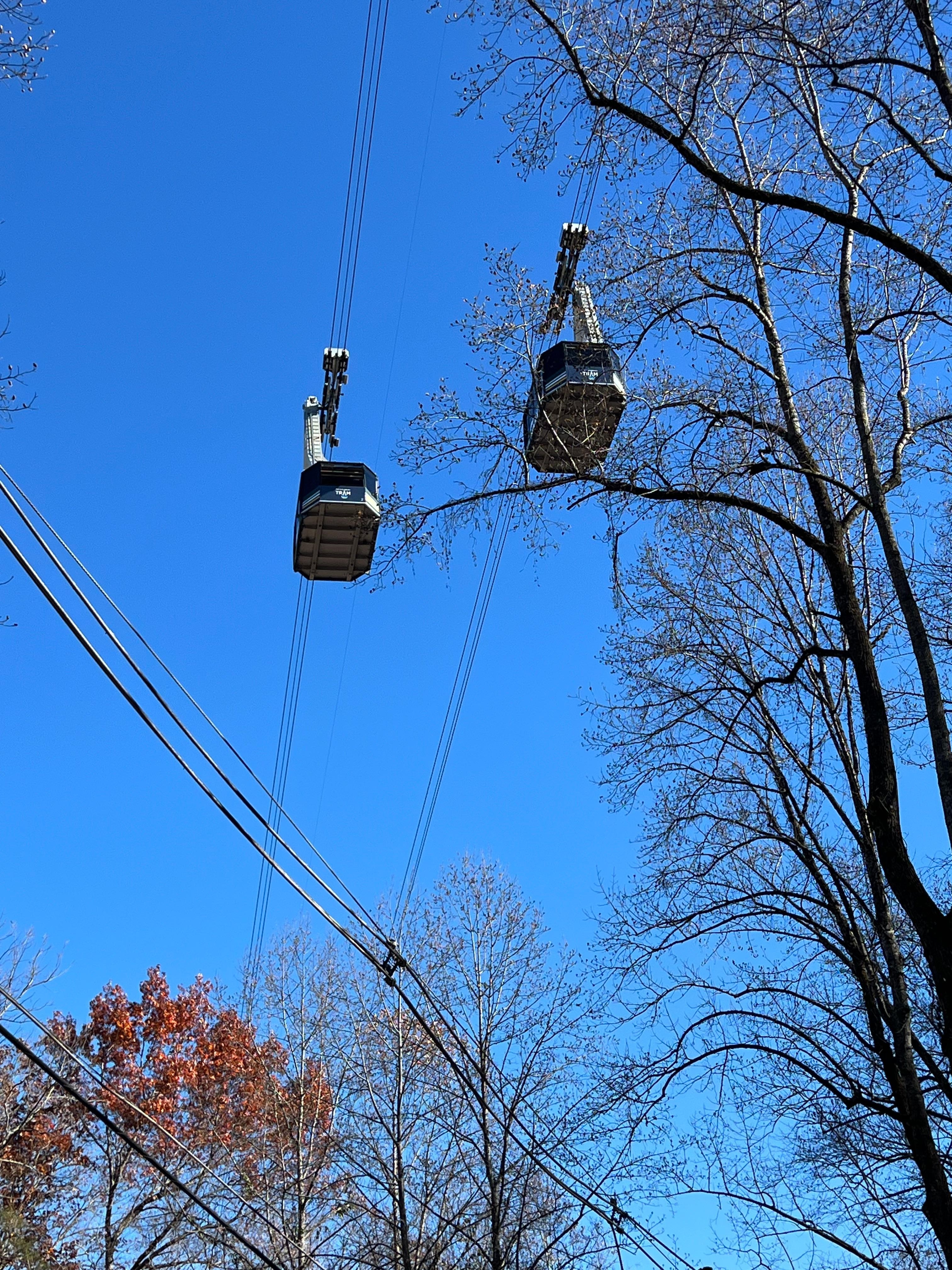 Ober Gatlinburg tram goes right by