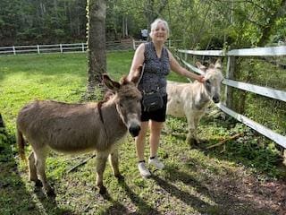 Visiting with new friends!