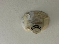 Taped up fire alarm