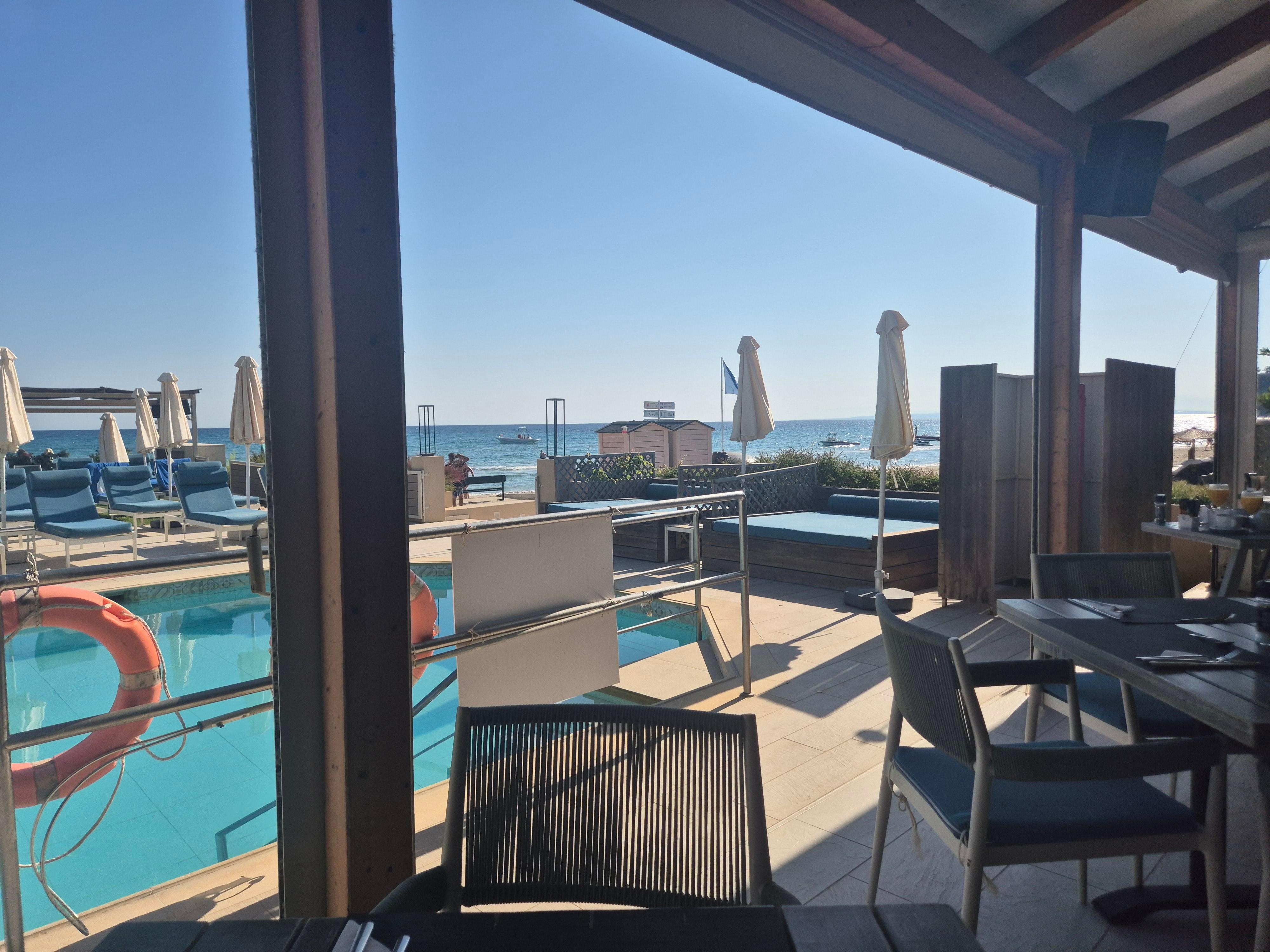 View from breakfast tables