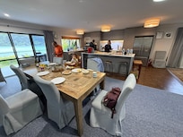 Big kitchen for preparing dinner