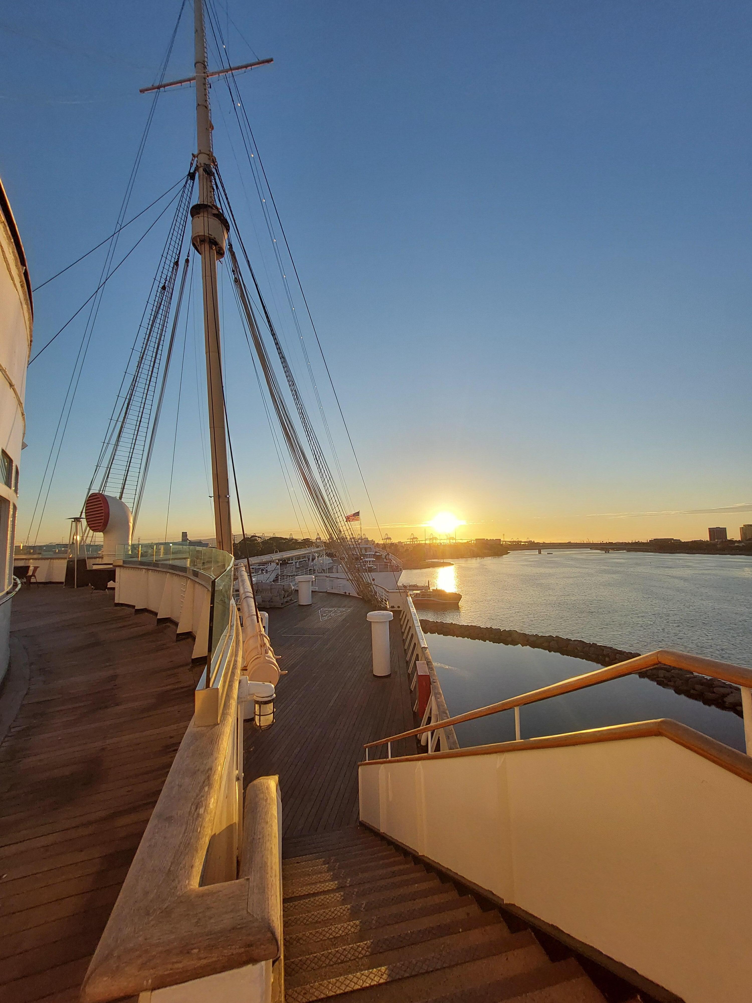 Outside - front of ship 