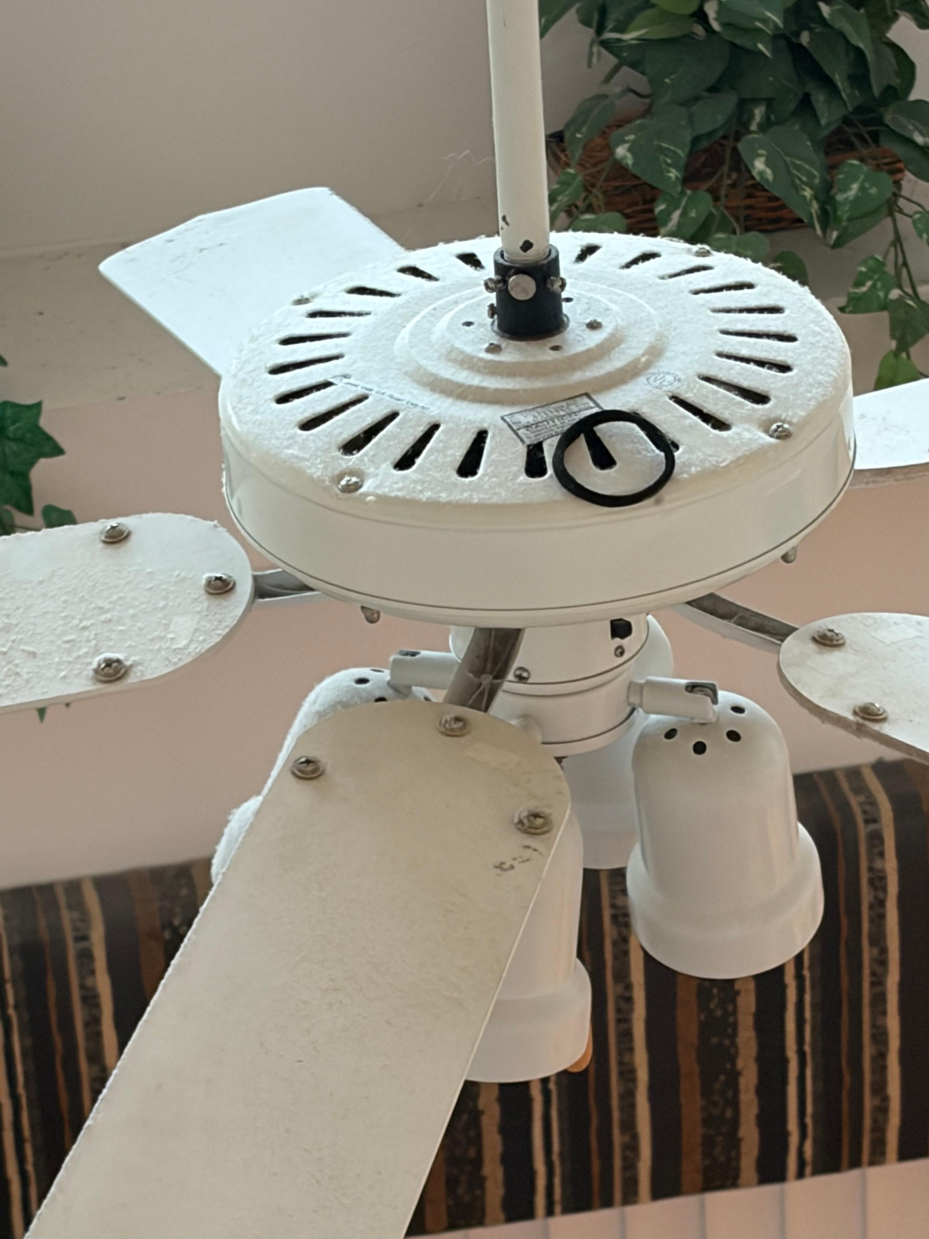 Dirty ceiling fan 