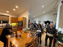 One of our festive dinners.