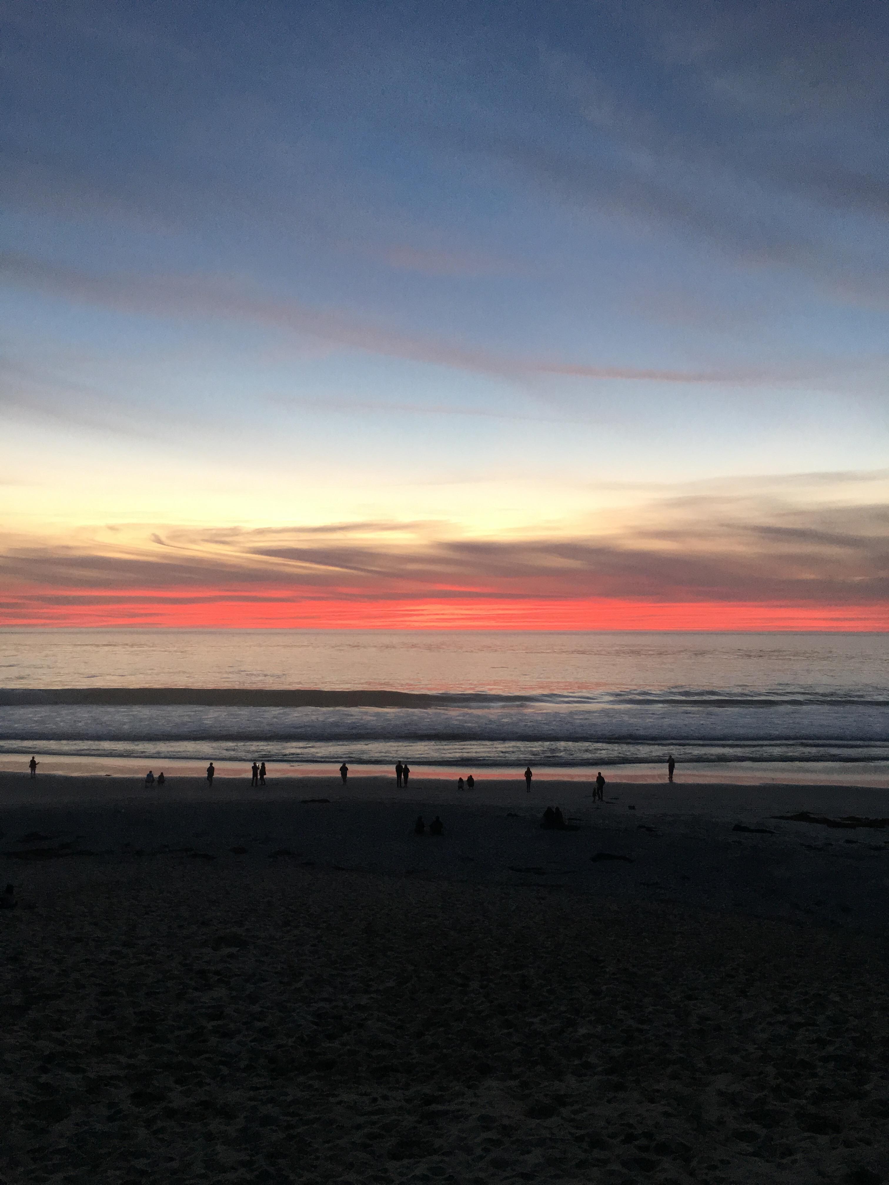 Sunset at the beach, 10 minute walk away