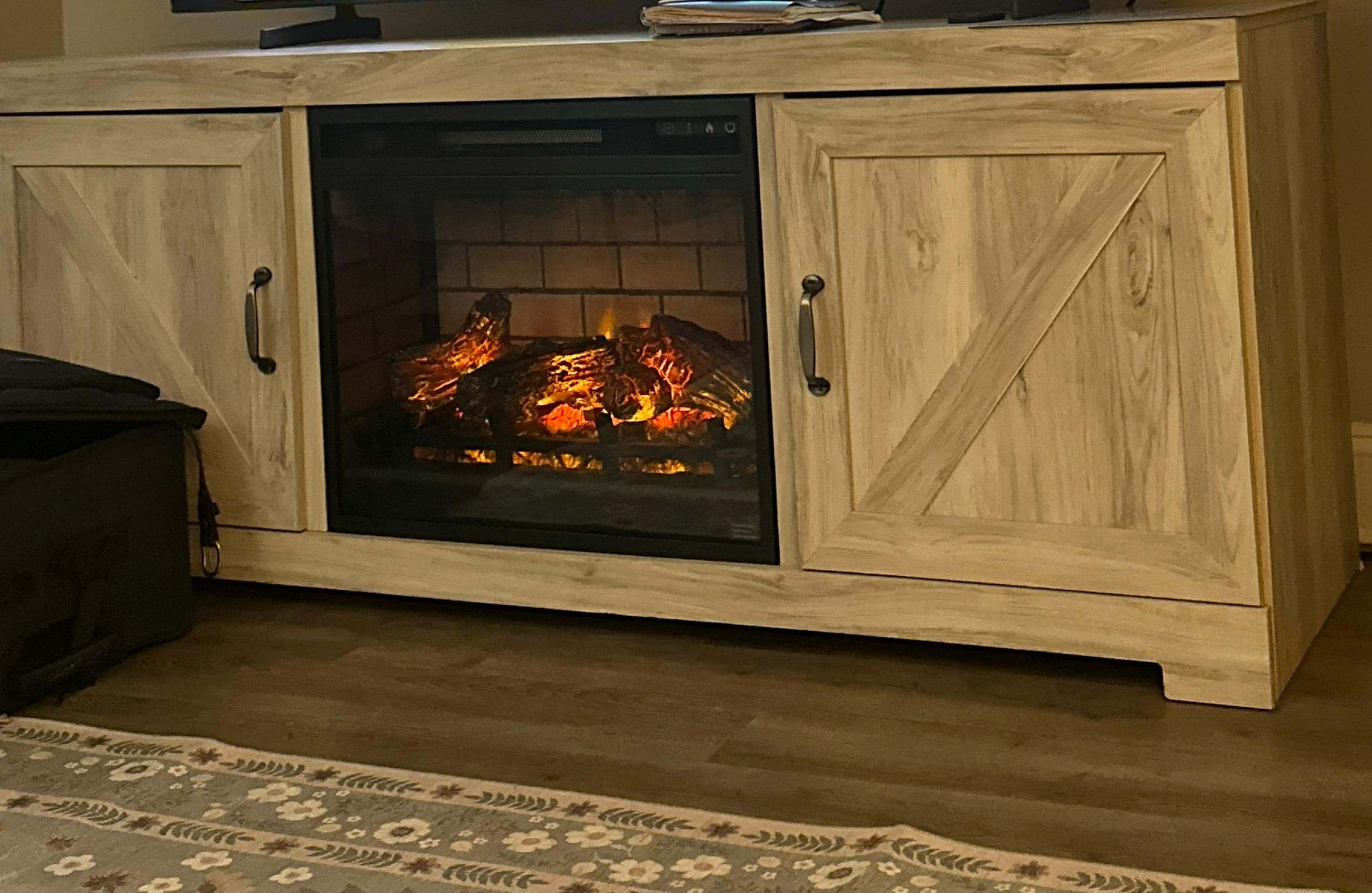 Fireplace was lovely!