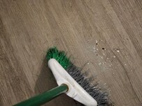 The floor wasn't swept when we got there. Apparently they leave a broom inside the room so people can sweep the sand from the beach. We used it to properly sweep the room when we got there. We never went to the beach while we were there.