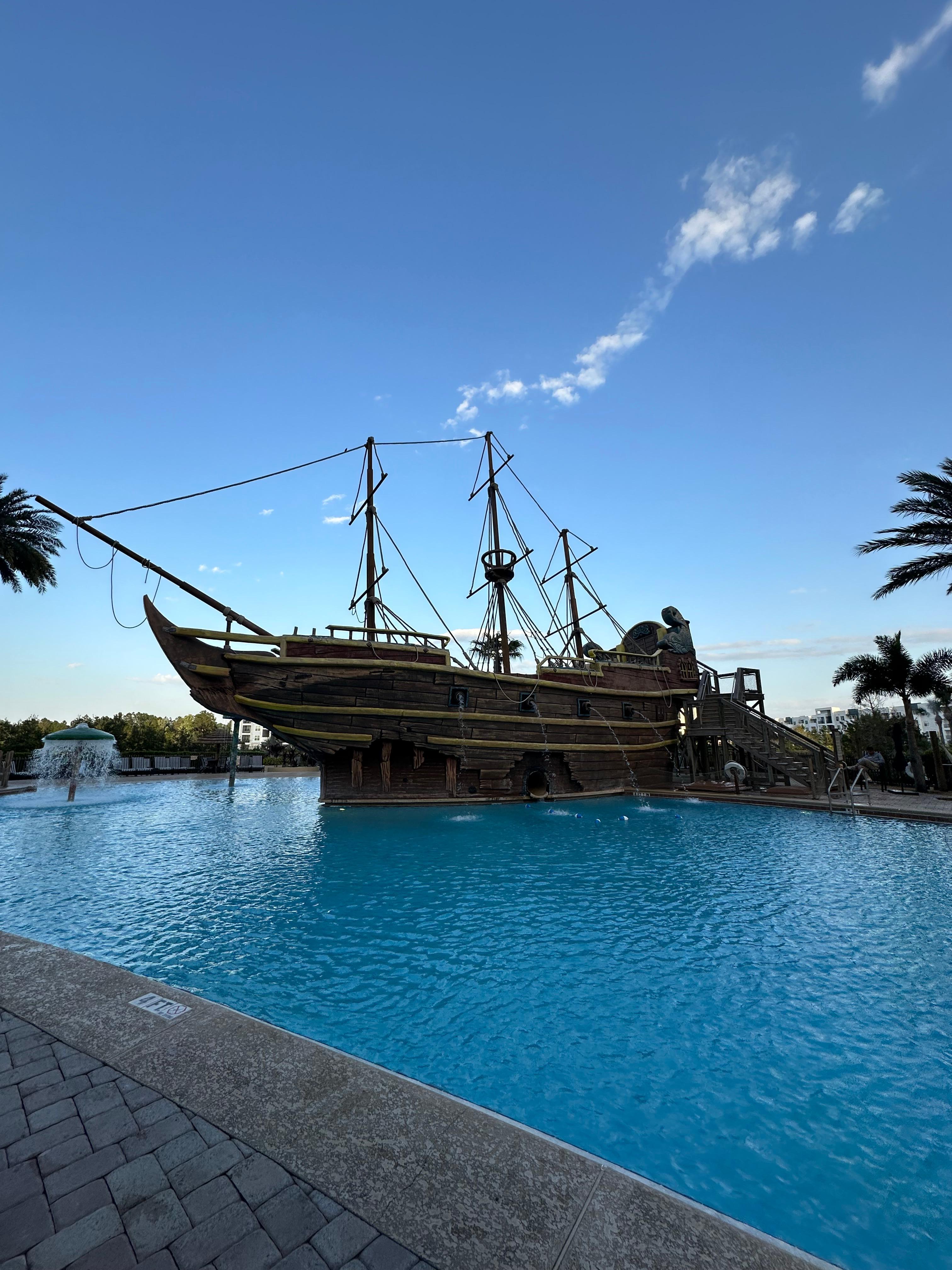 The ship in the pool