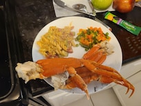 Anticipated fresh seafood dinner