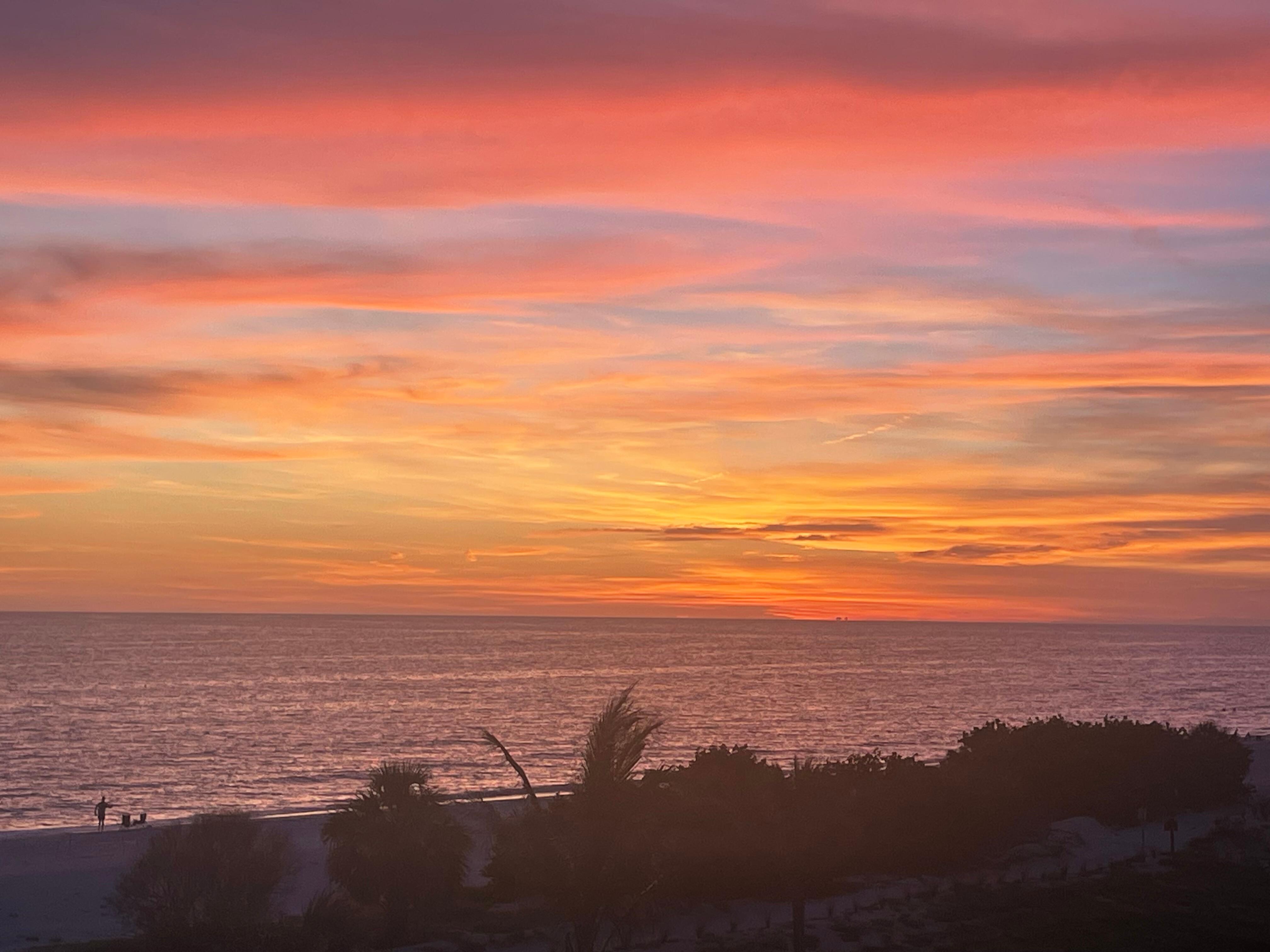 Sunset from balcony 