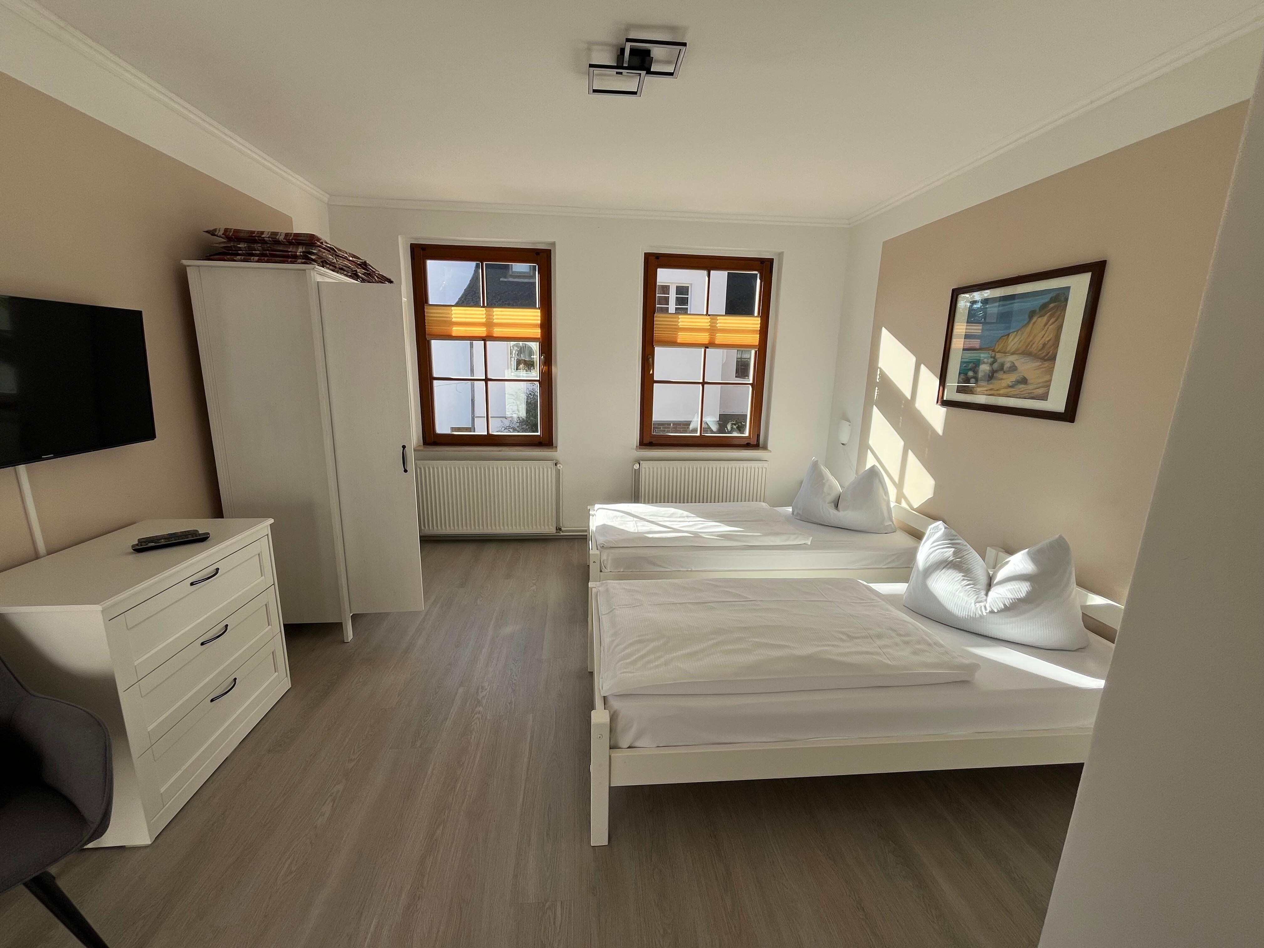 Eins von den Schlafzimmern