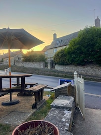 View of cottage from Catherine Wheel pub opposite