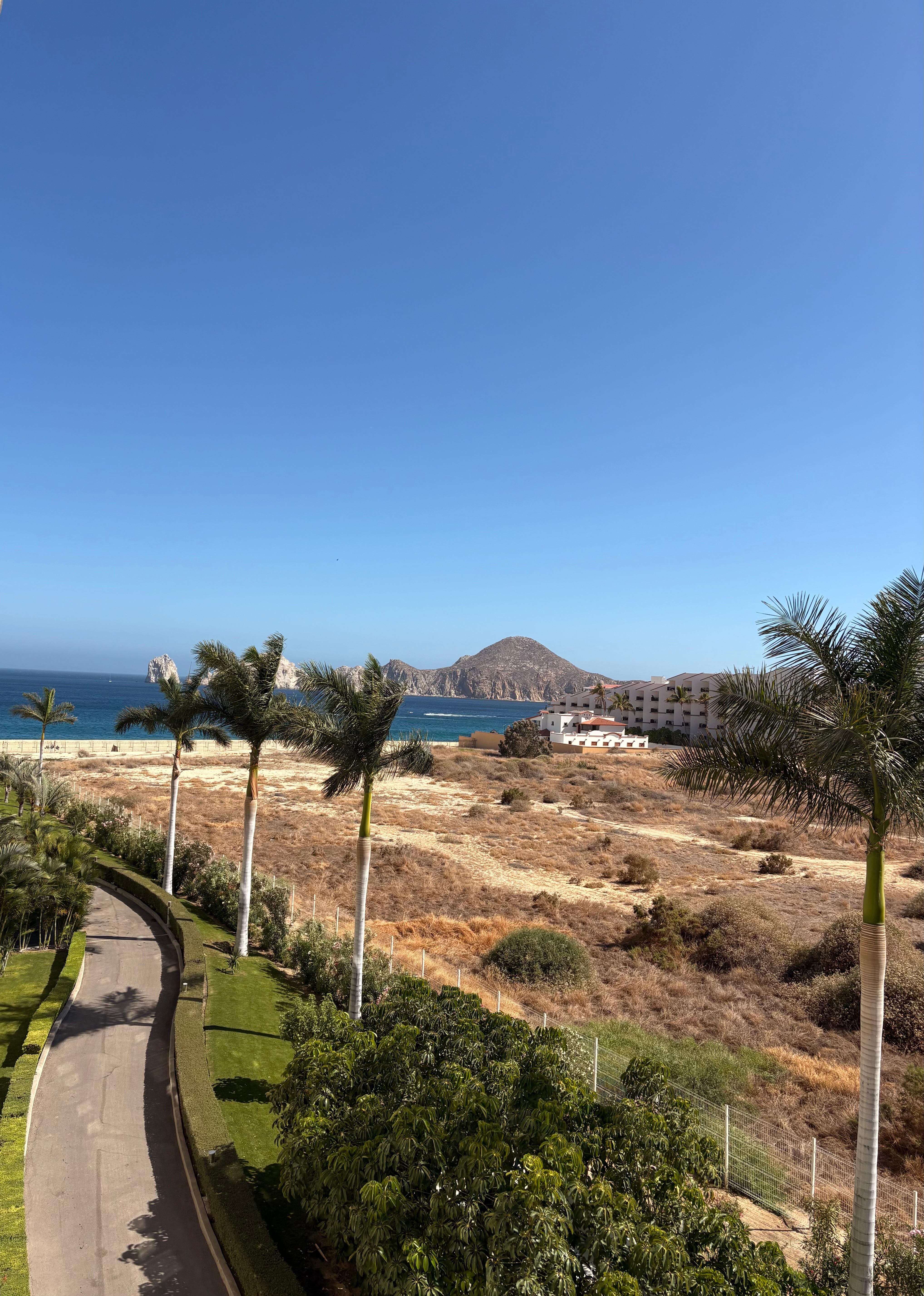 Room balcony view. 