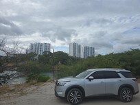 A view of the building from the beach area