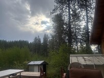 View from the back balcony one morning.