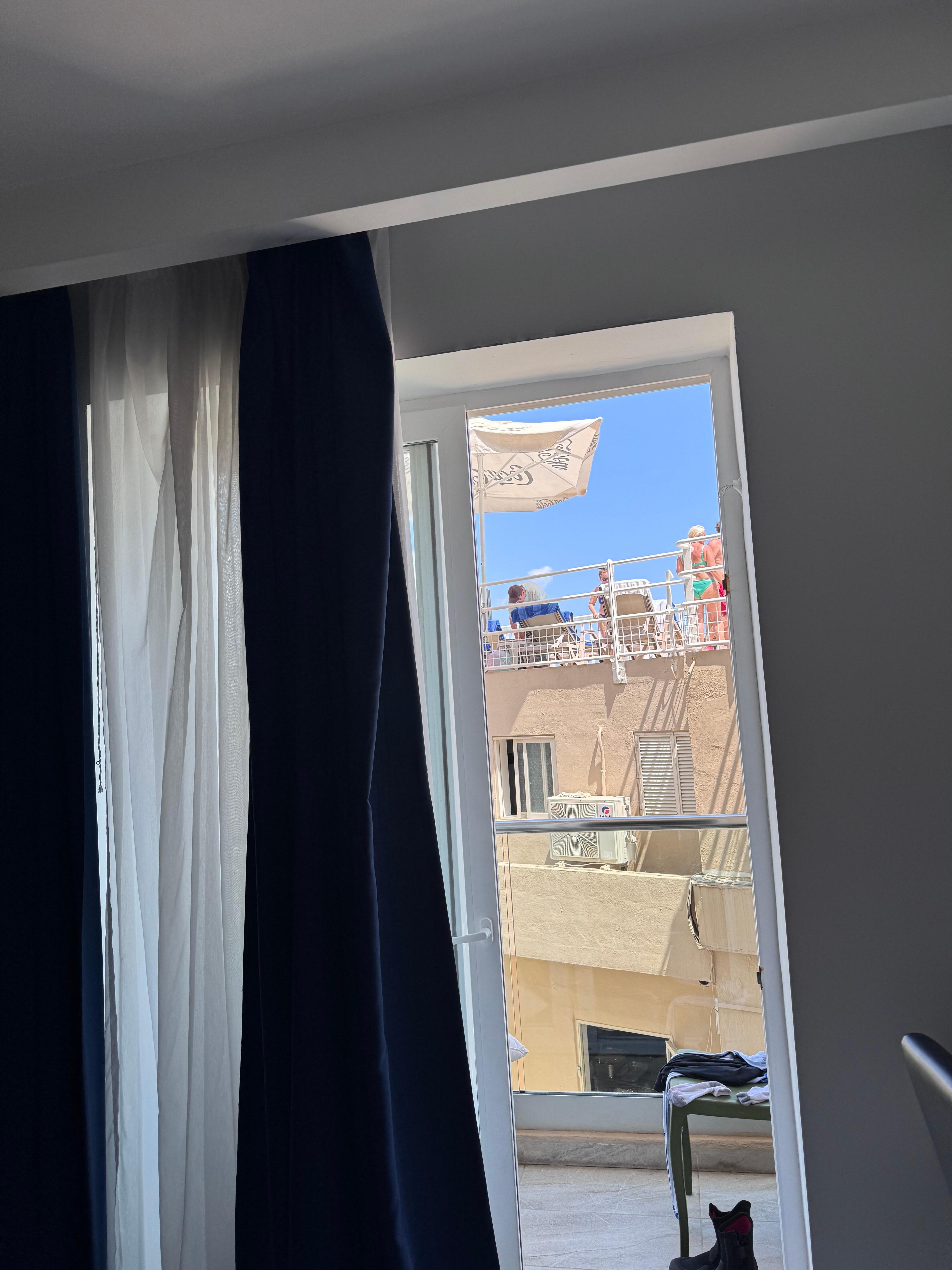 Random people can just see into your room and where very noisy, I kept blinds closed.