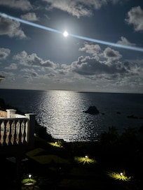 When the moon hits the water.. from the Deck