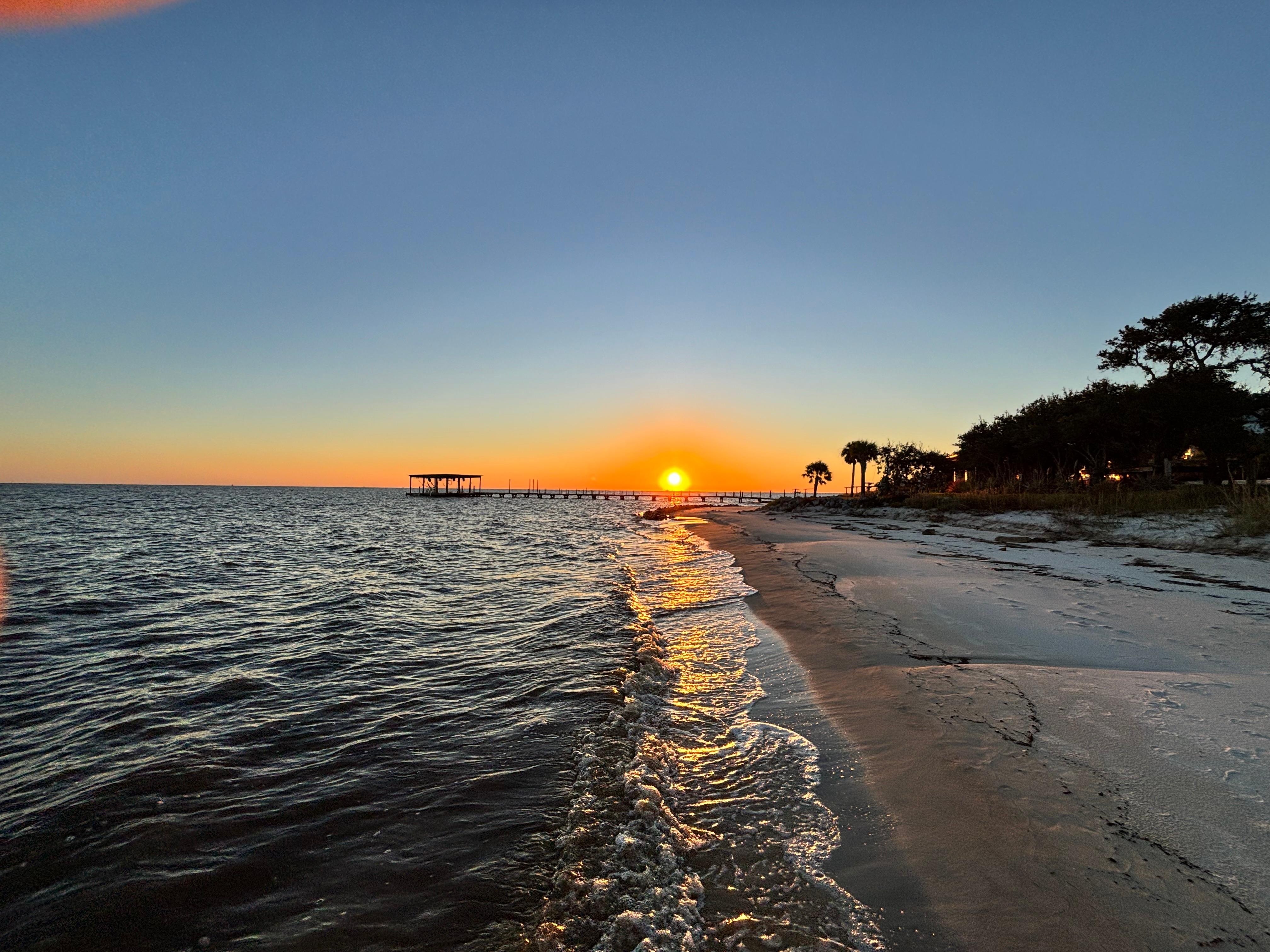 Sunset view from the house 