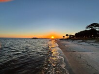 Sunset view from the house