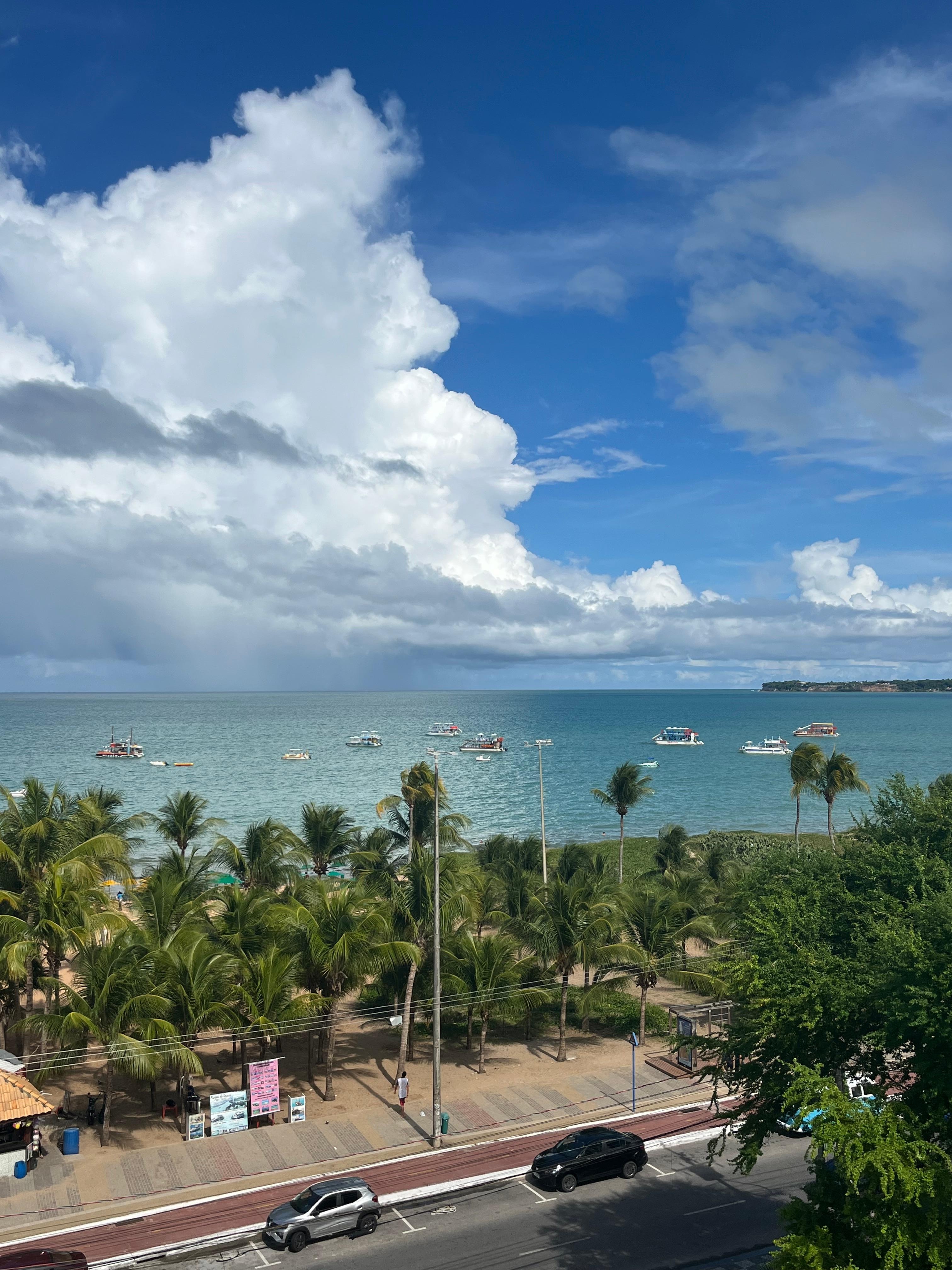 Wunderschöner Blick von der Dachterrasse. 