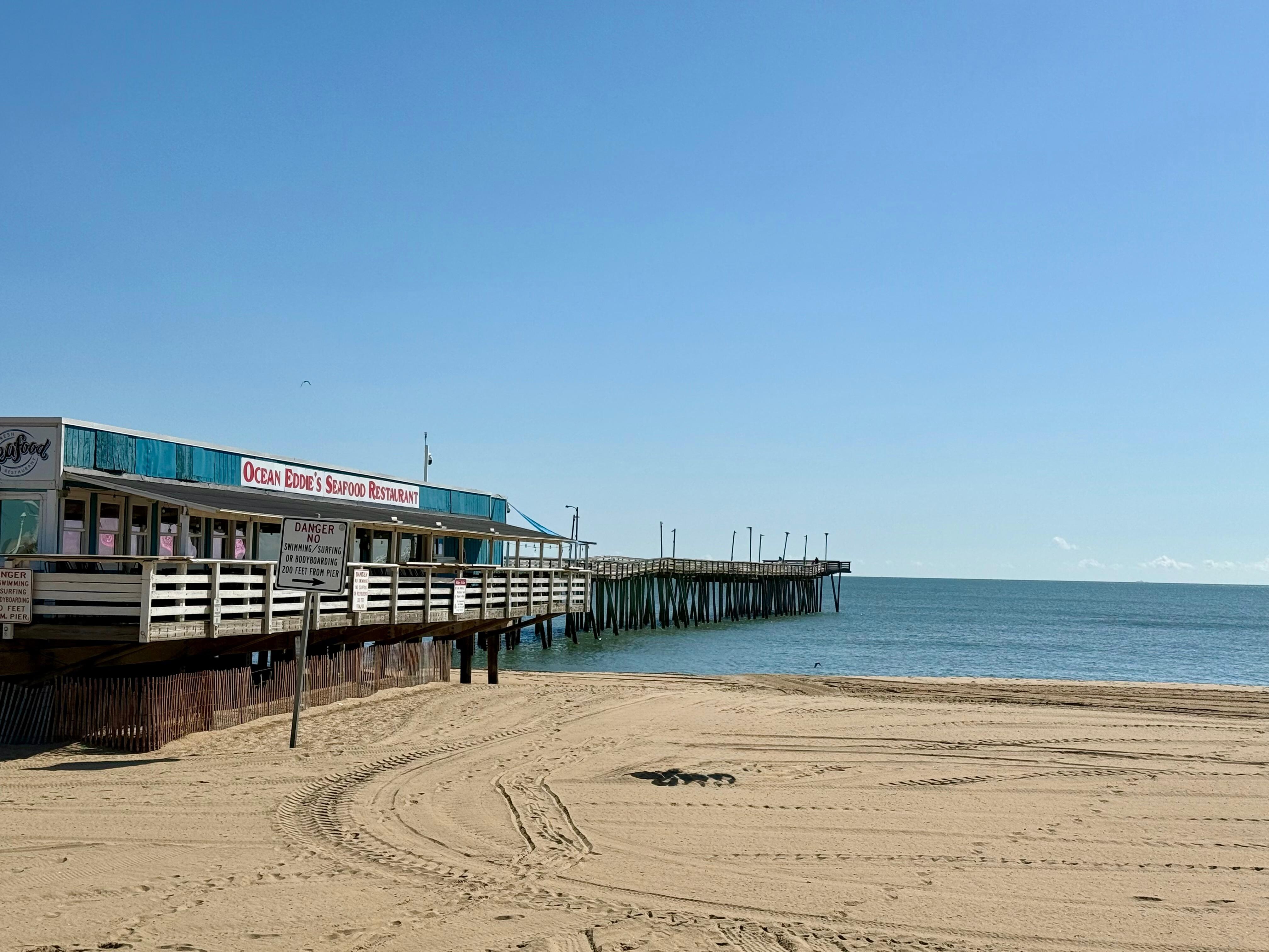 Very close to the fishing pier. 