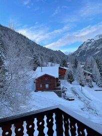 Vue du chalet le jour