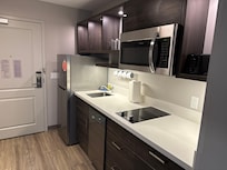 Lovely kitchen area. Great for a longer stay.