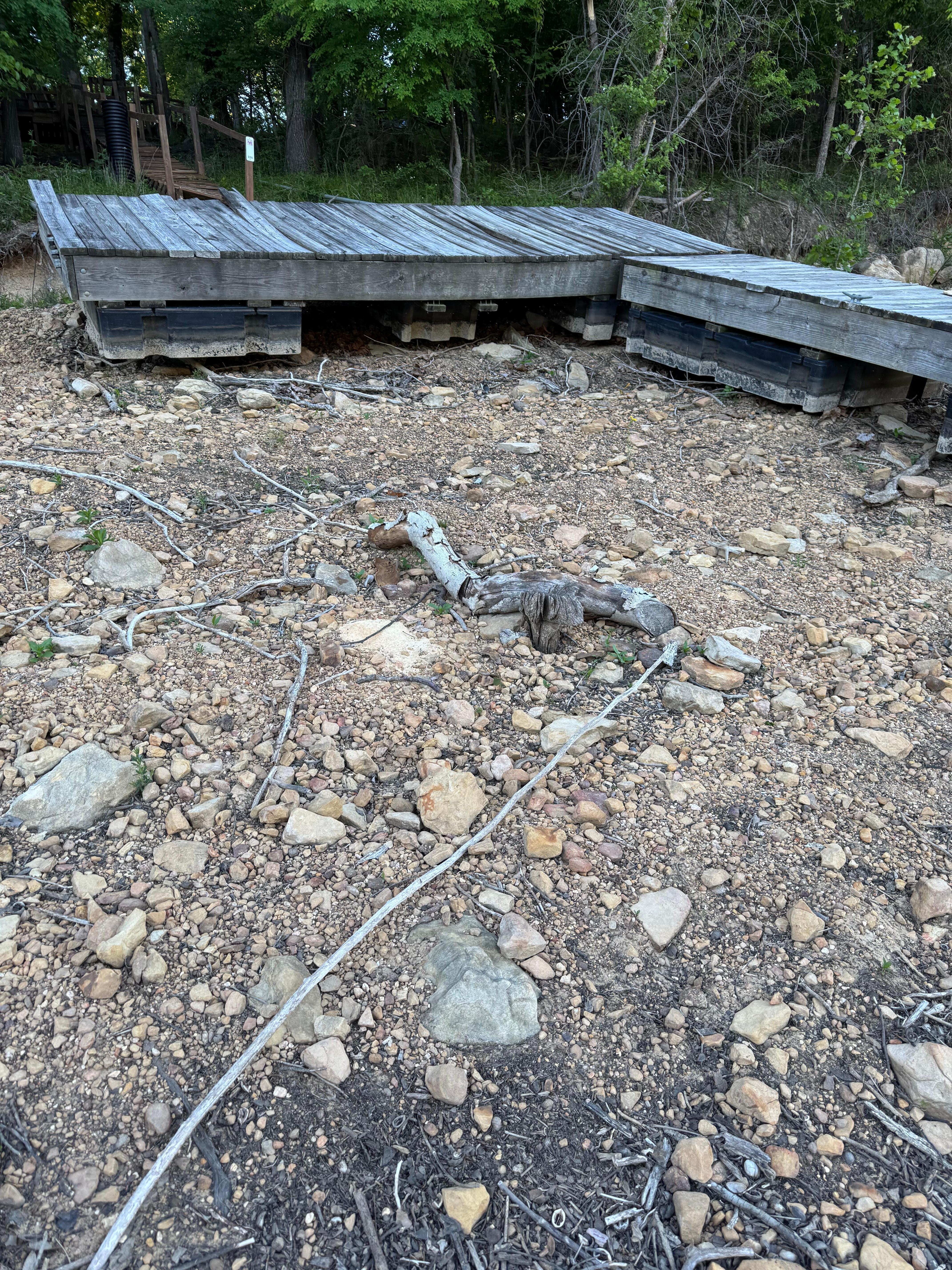 Not the dock on the lake we were expecting 