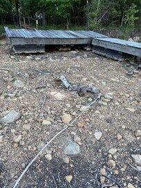 Not the dock on the lake we were expecting