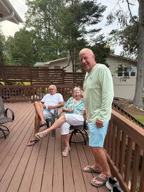 Family on the deck