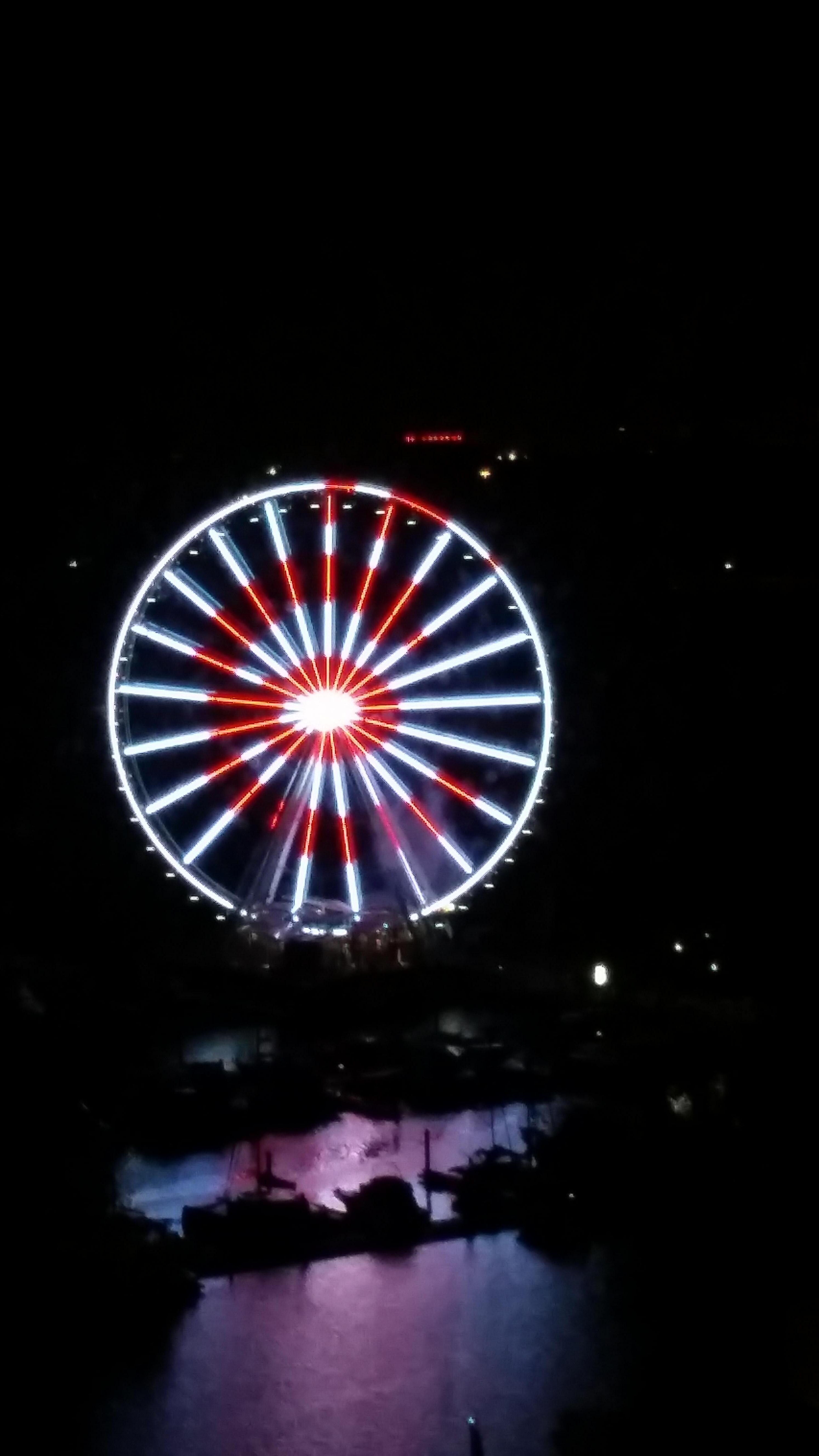 Light show in hotel