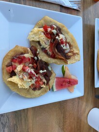 Taco Fry Jacks from the restaurant on site.