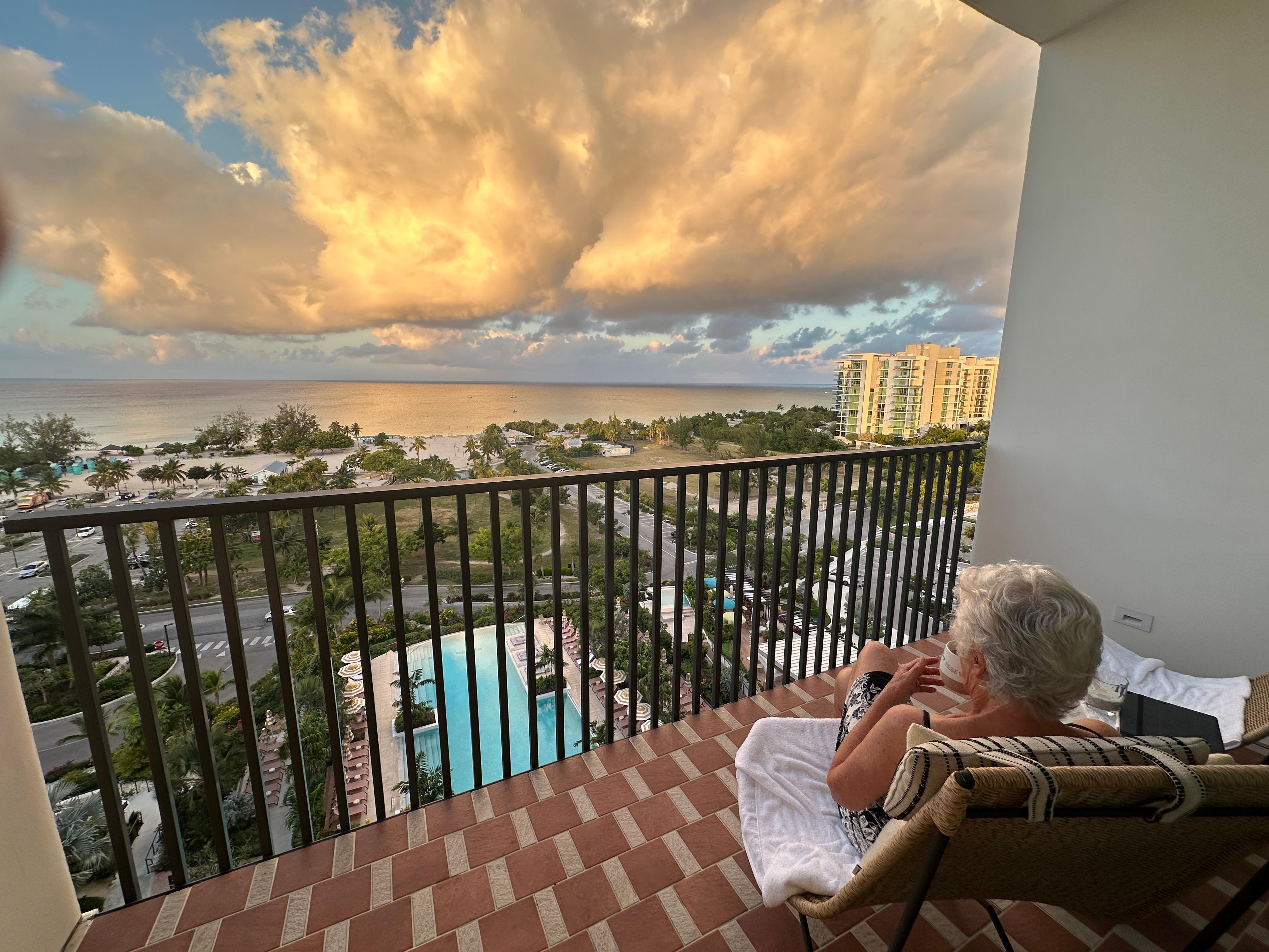 View from our ninth floor balcony was pricelesss