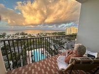 View from our ninth floor balcony was pricelesss