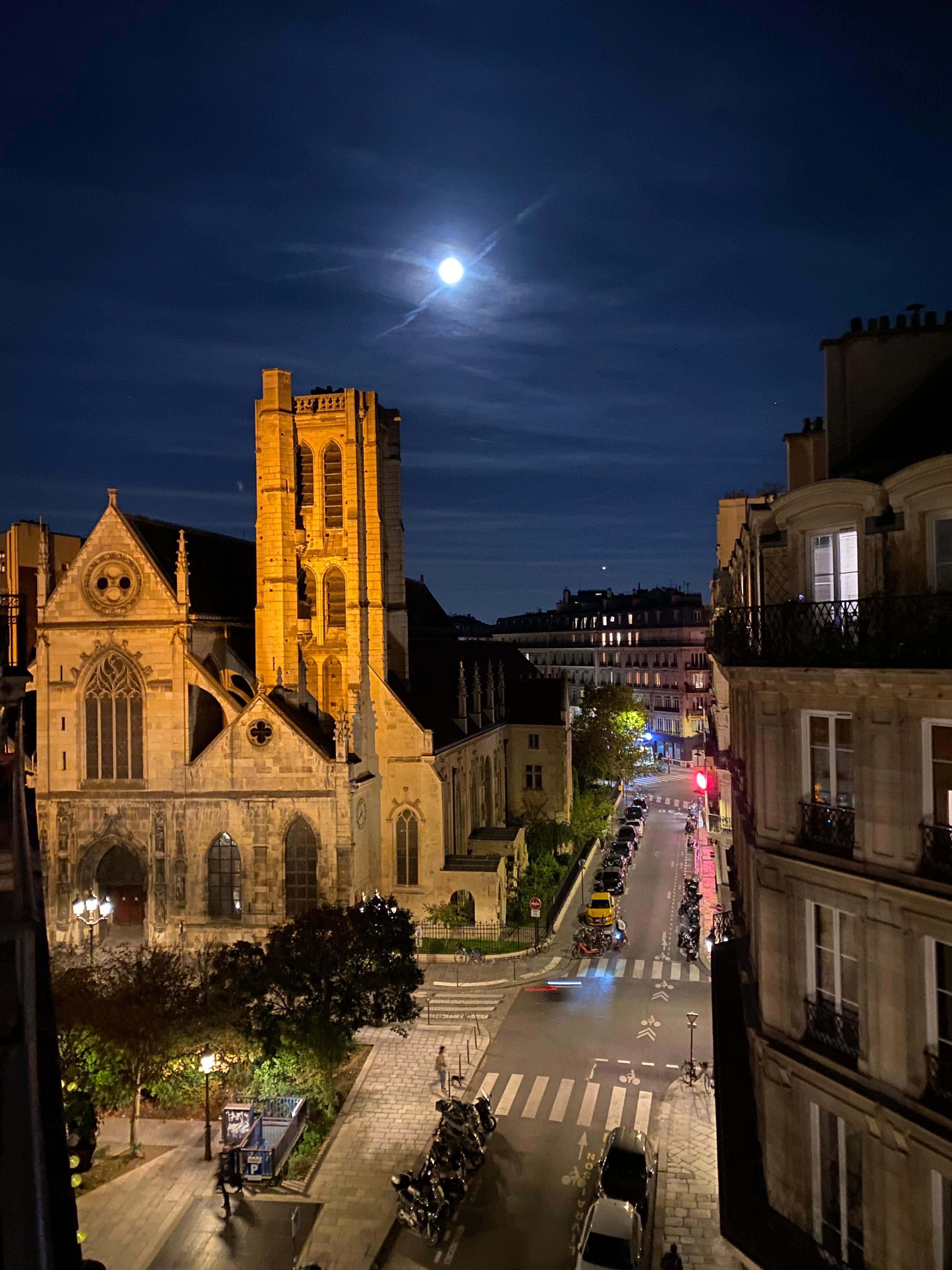 From my hotel room - Harvest Moon