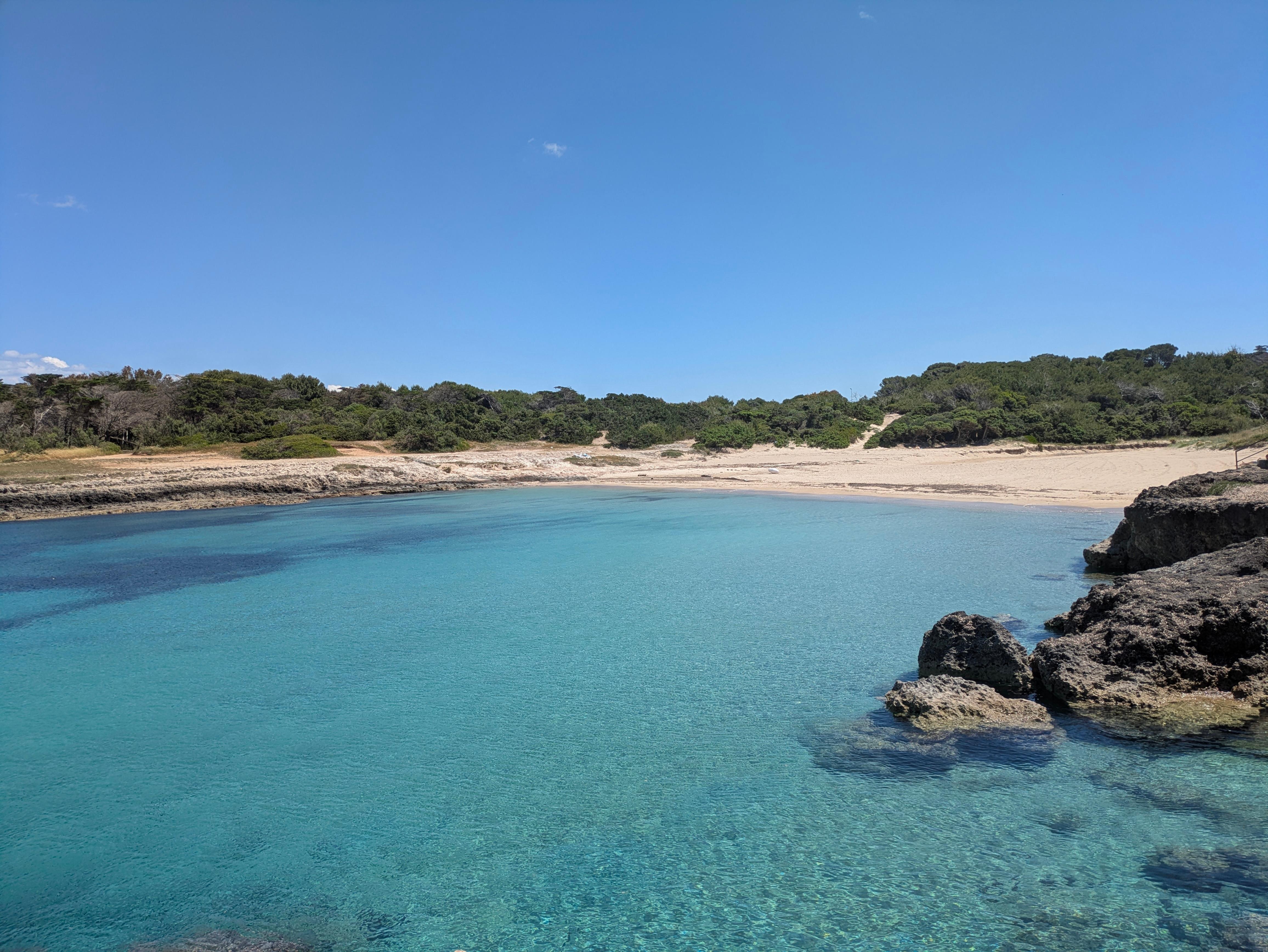 Pretty much empty beaches on the nearby Adriatic