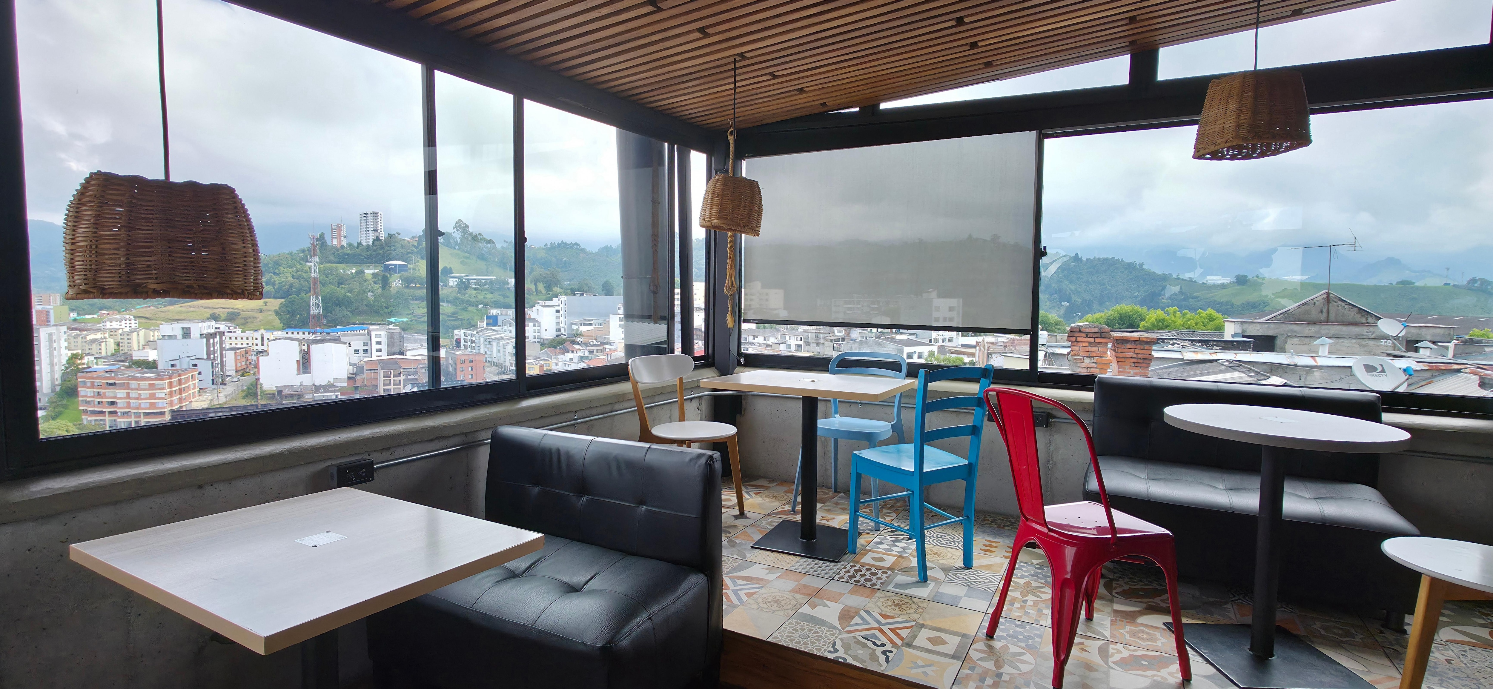 Roof top view for breakfast 