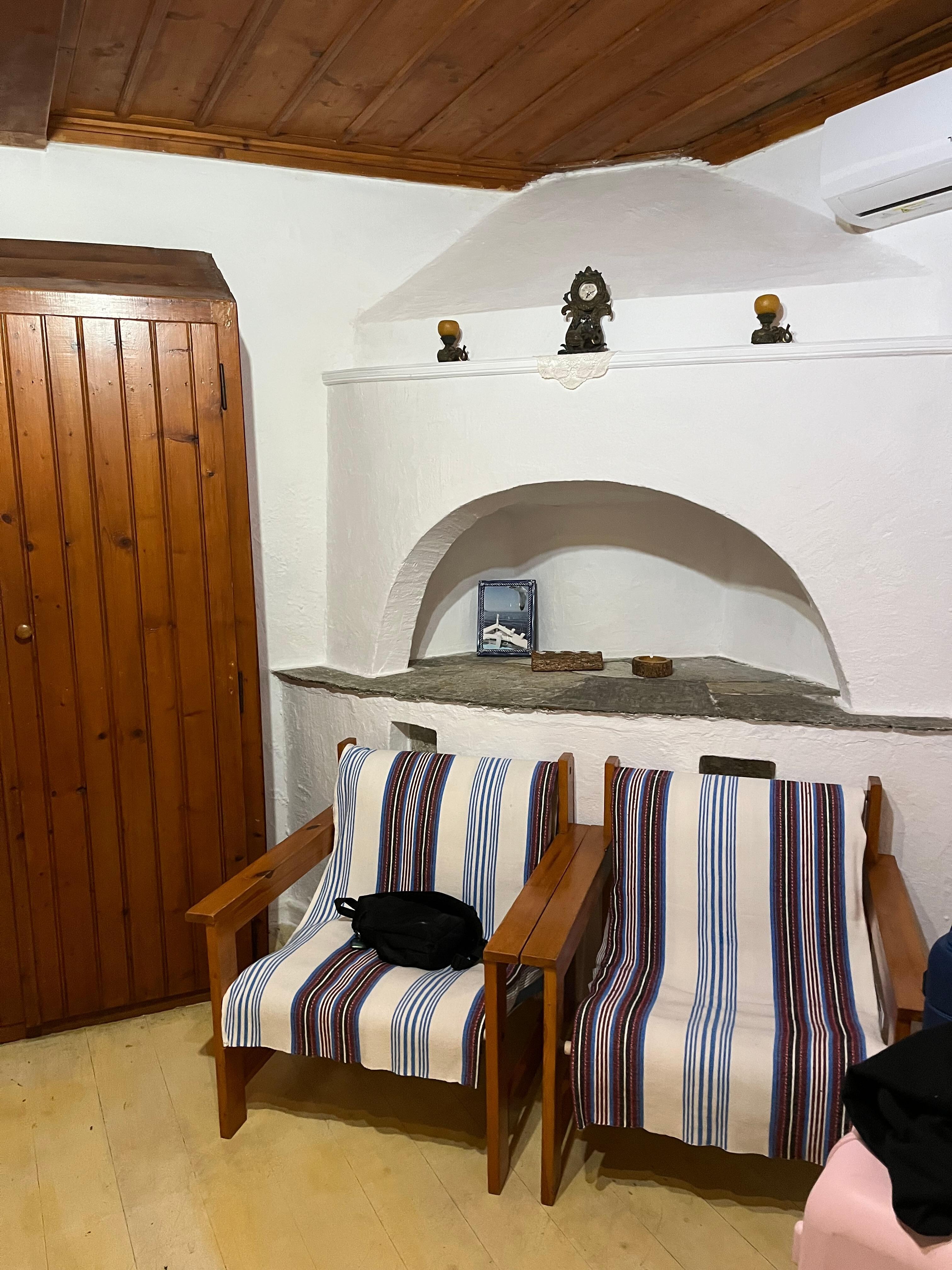 Sitting area in our room. Home is about 150 years old. 