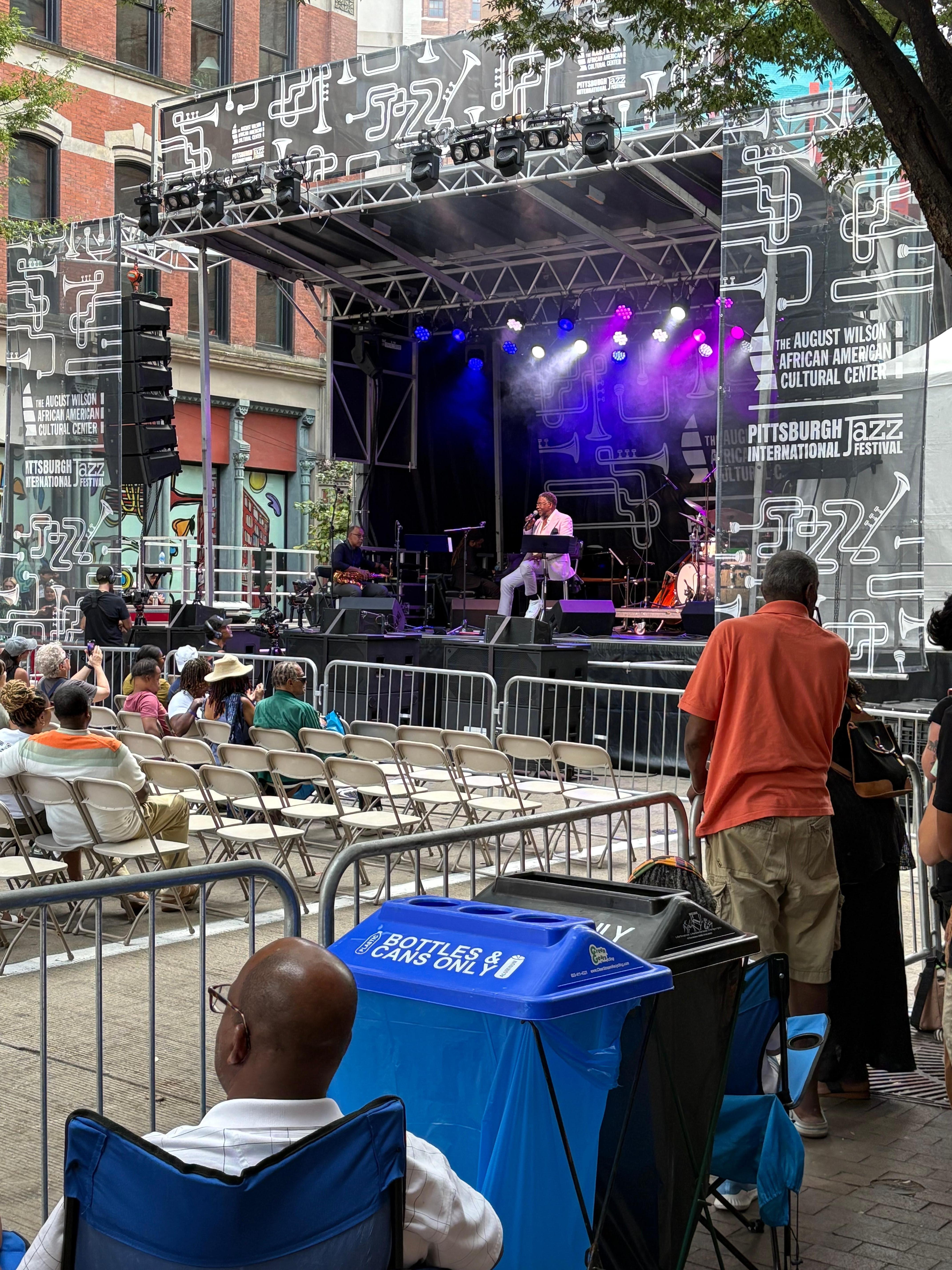 Walked to Jazz Fest.