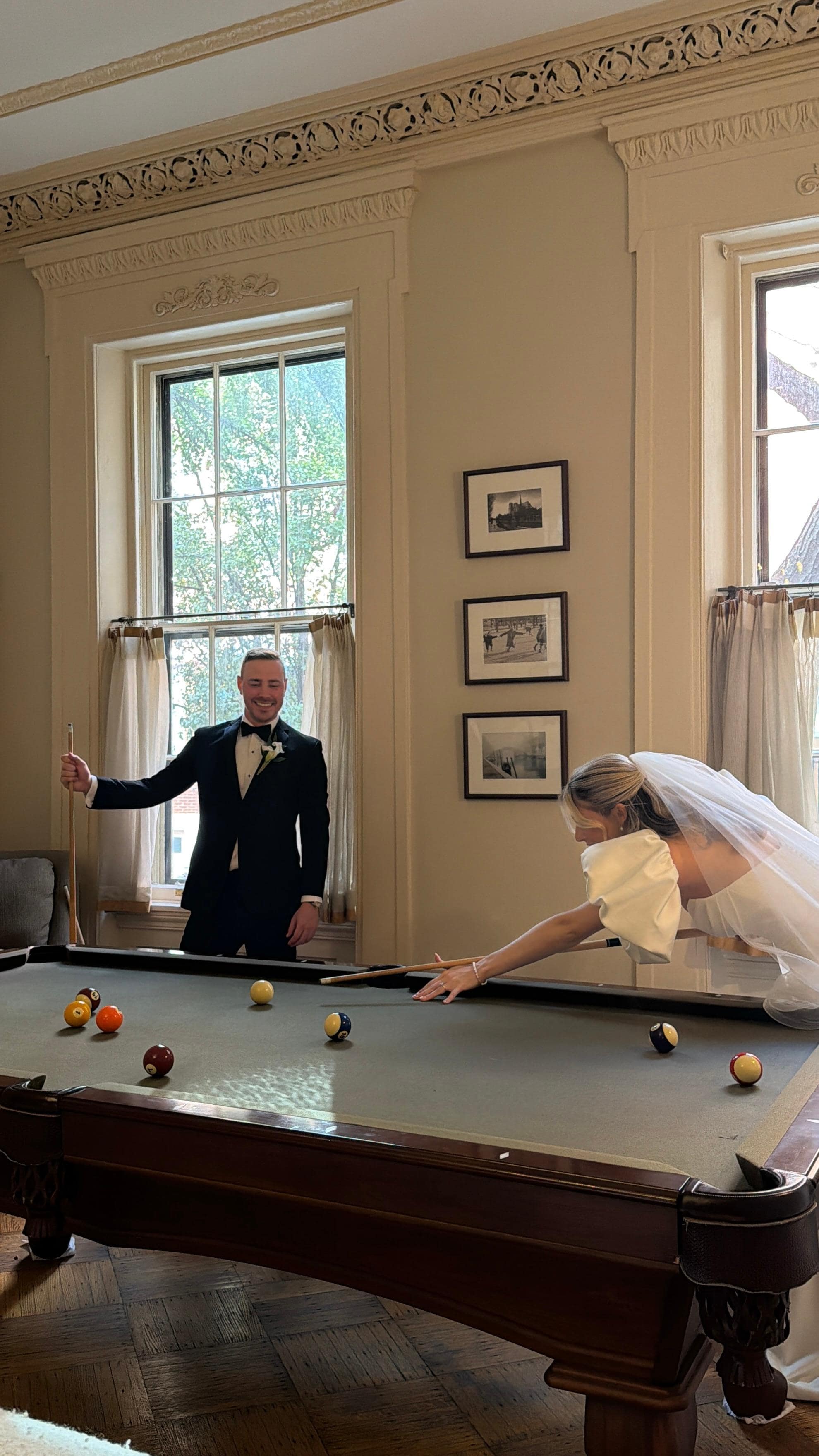 Passing the time before the ceremony