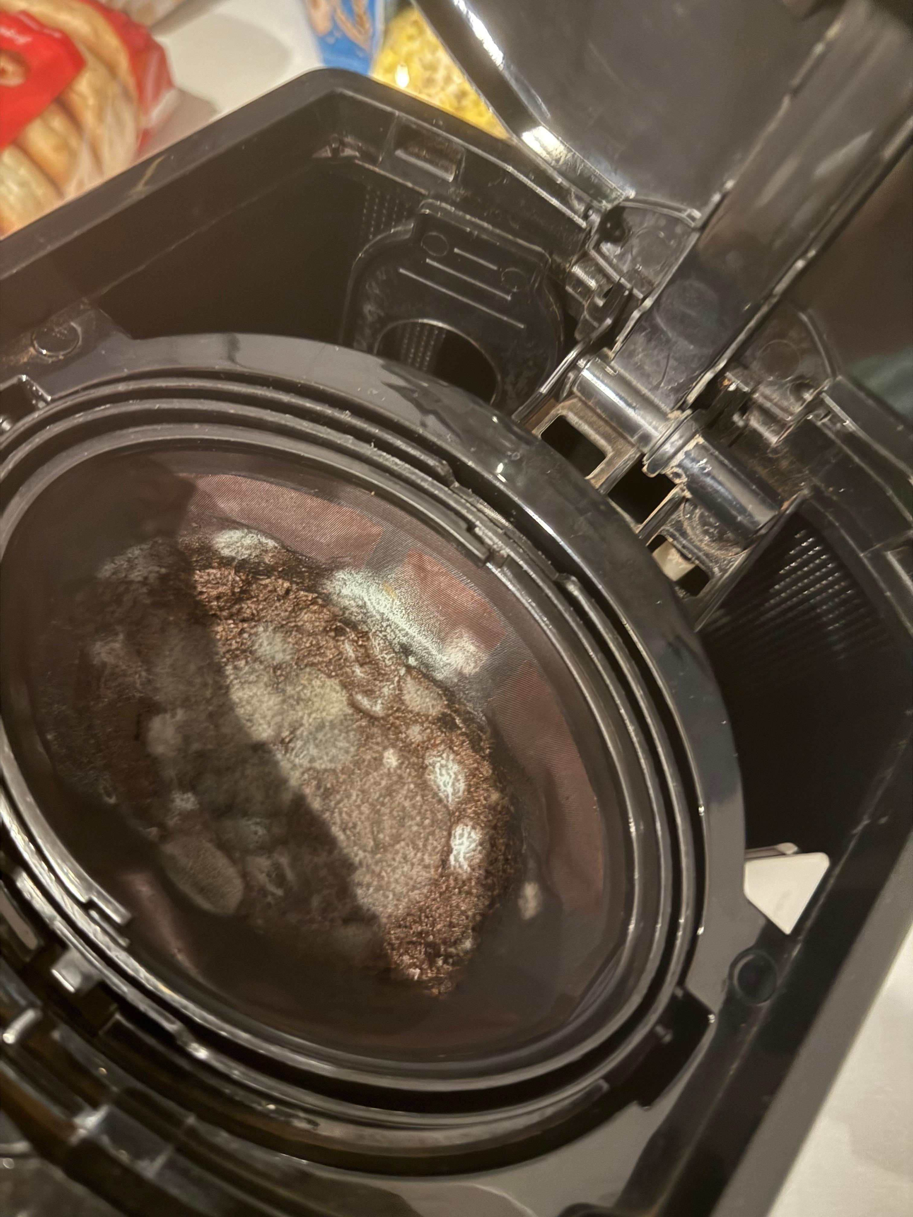 This was coffee pot so gross. Toilet was coming off floor. 