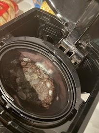 This was coffee pot so gross. Toilet was coming off floor.